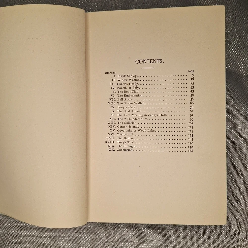 The Boat Club Or The Bunkers Of Rippleton By Oliver Optic Fireside Henty Antique